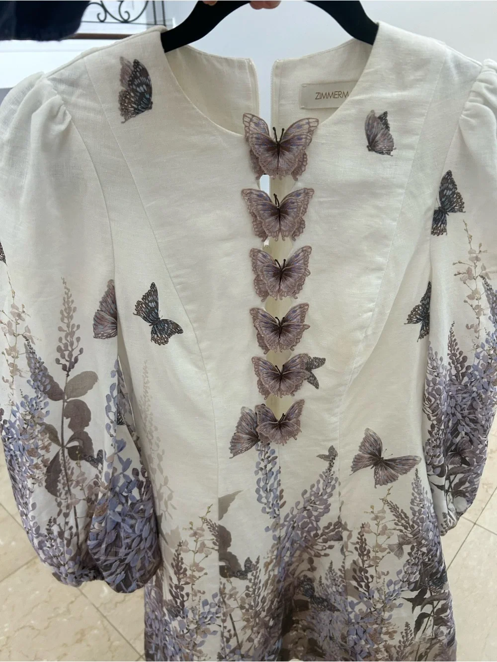Zimmermann Cream Lightweight Linen Tunic - Picture 8 of 11